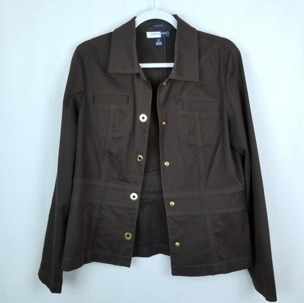 Jones Wear Studio Button Up Jacket Size Medium
